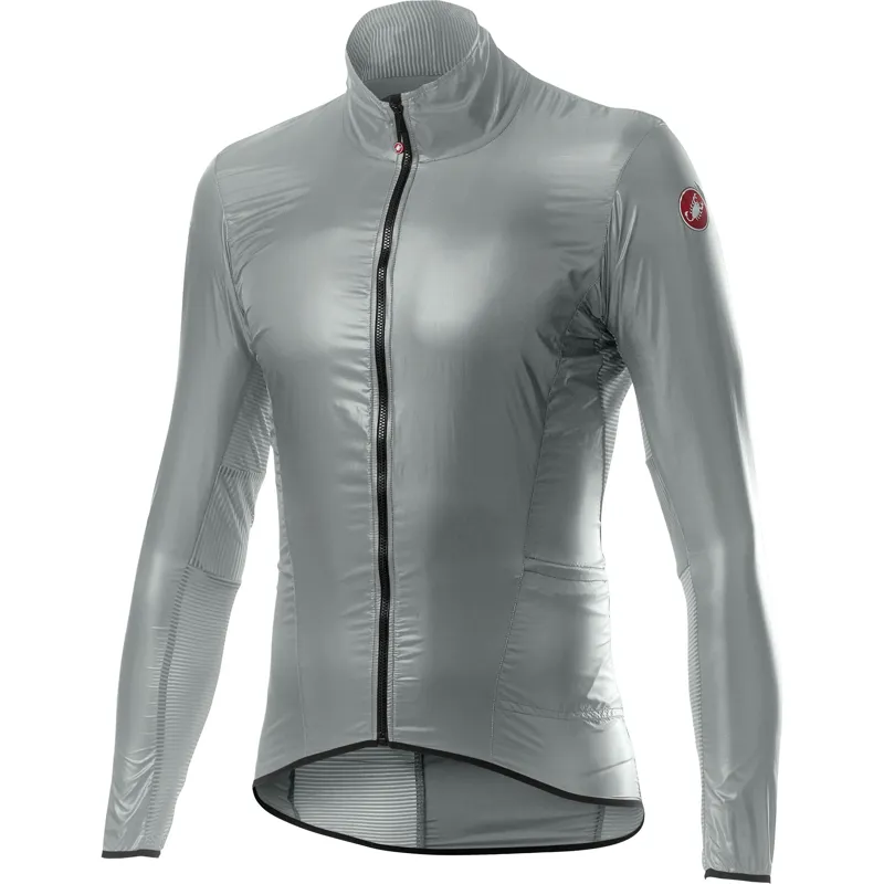 Balfes Bikes Castelli Aria Mens Shell Jacket in Silver | Free postage over £30, £10 off first order, price match & 0% finance.