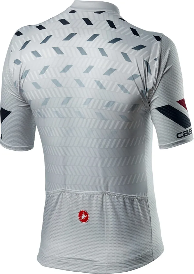 Castelli Avanti Short Sleeve Jersey in Silver Gray -1