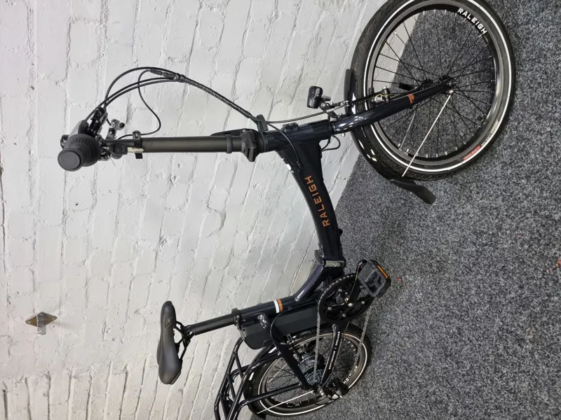 EX DISPLAY Raleigh Stoweway 20 Inch Folding Electric Bike 2023 in Blue-4