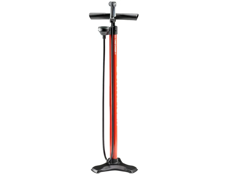Bontrager Turbocharger HP Tall Track Pump in Red