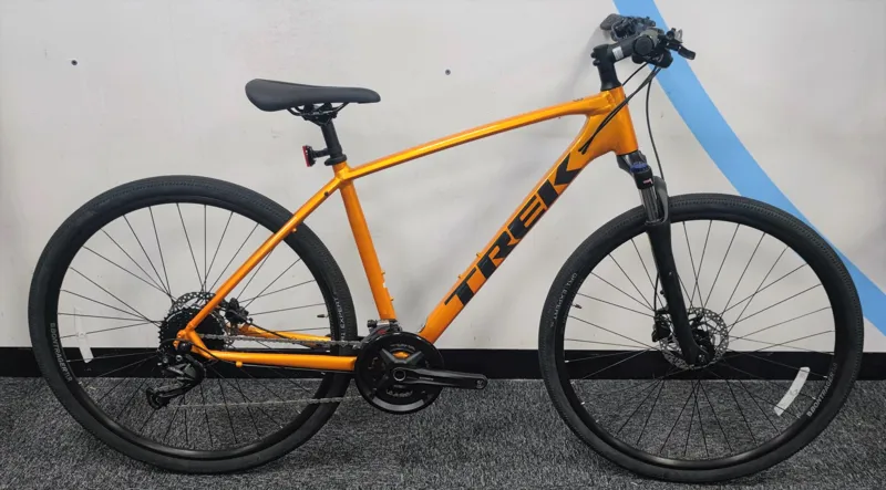 EX DEMO Trek Dual Sport 3 Hybrid Bike Large 2021 in Factory Orange-4