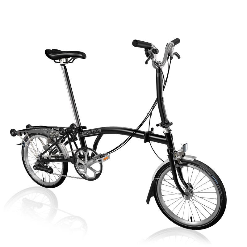 Brompton M6R Folding Bike 2021 in Black-1