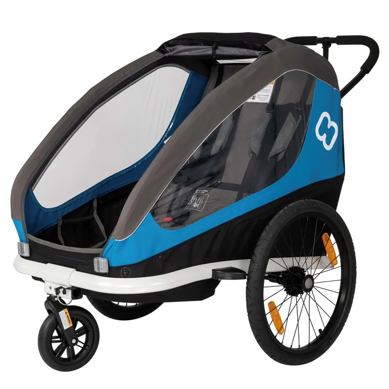 Hamax Traveller Child Twin Trailer in Blue-1