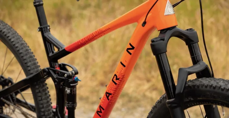 Marin Rift Zone 3 29 Full Suspension Mountain Bike 2022 in Black/Orange-2