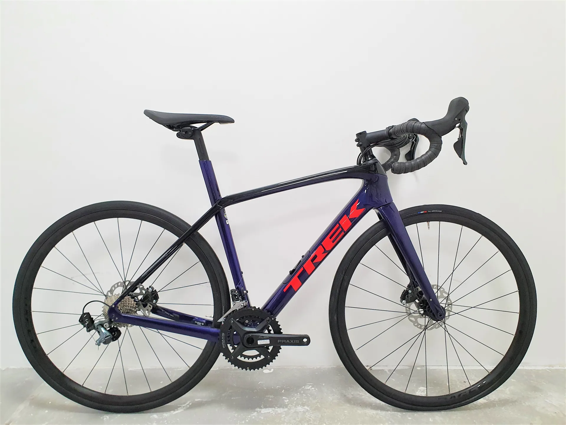 Ex Display Trek Domane SL Carbon Road Bike 2021 in Purple 52cm