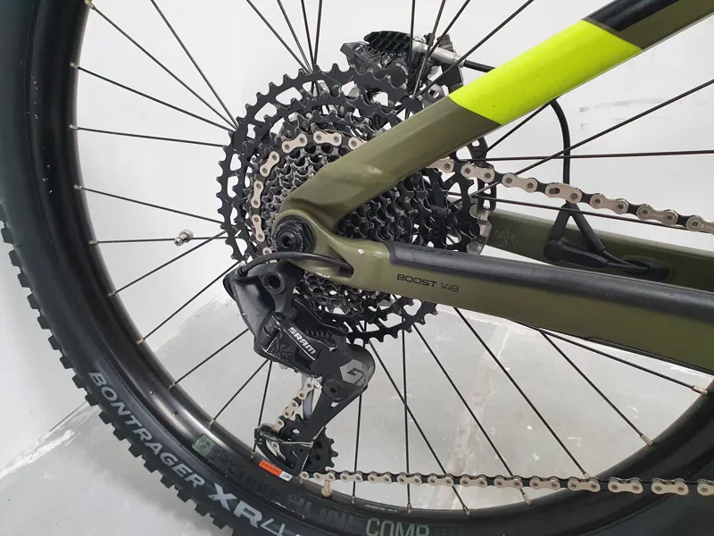 Ex Demo Trek Powerfly LT 9 Electric FS Mountain Bike 2019 in Green ML -3