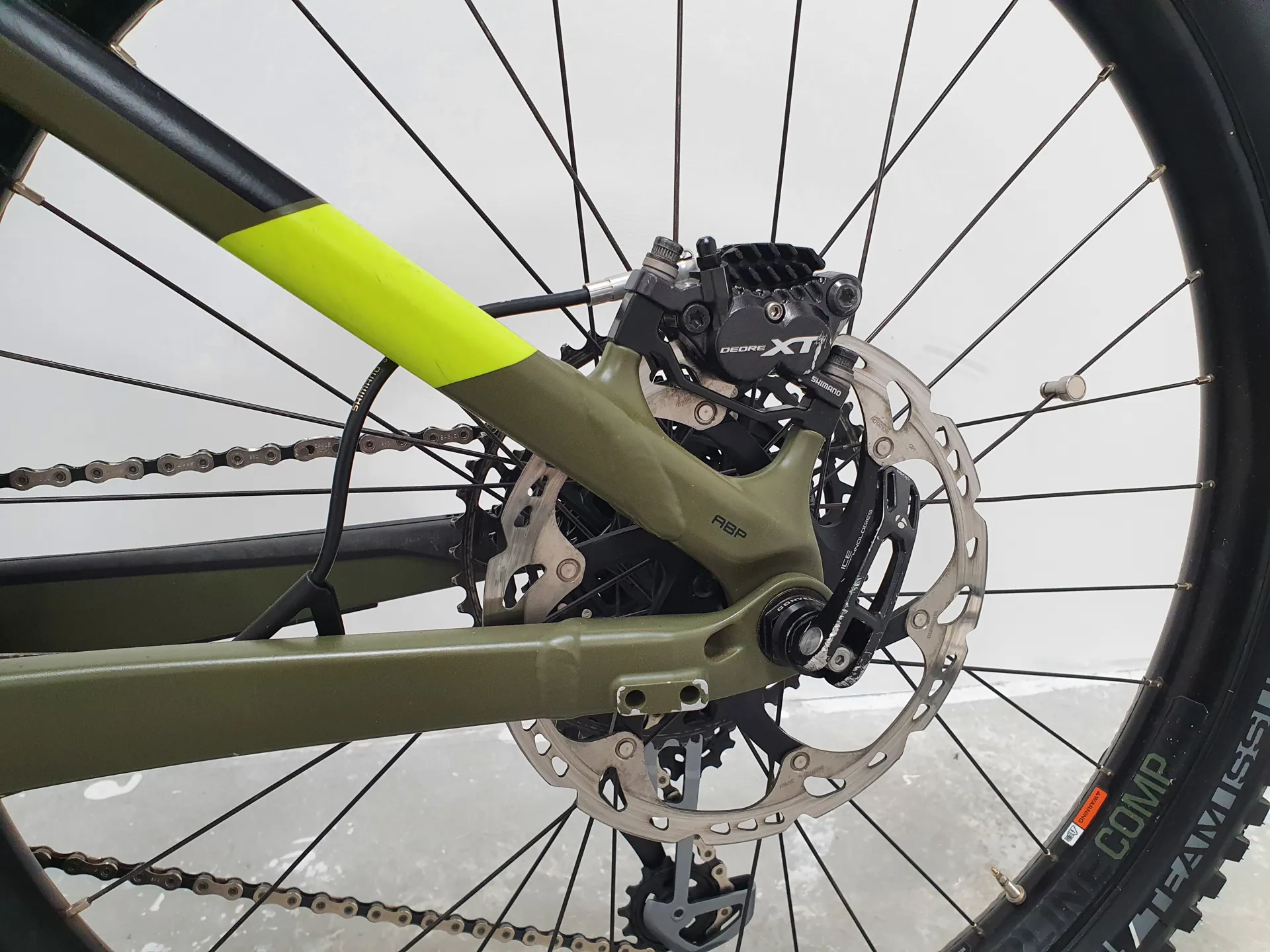 Ex Demo Trek Powerfly LT Electric FS Mountain Bike 2019 in Green ML