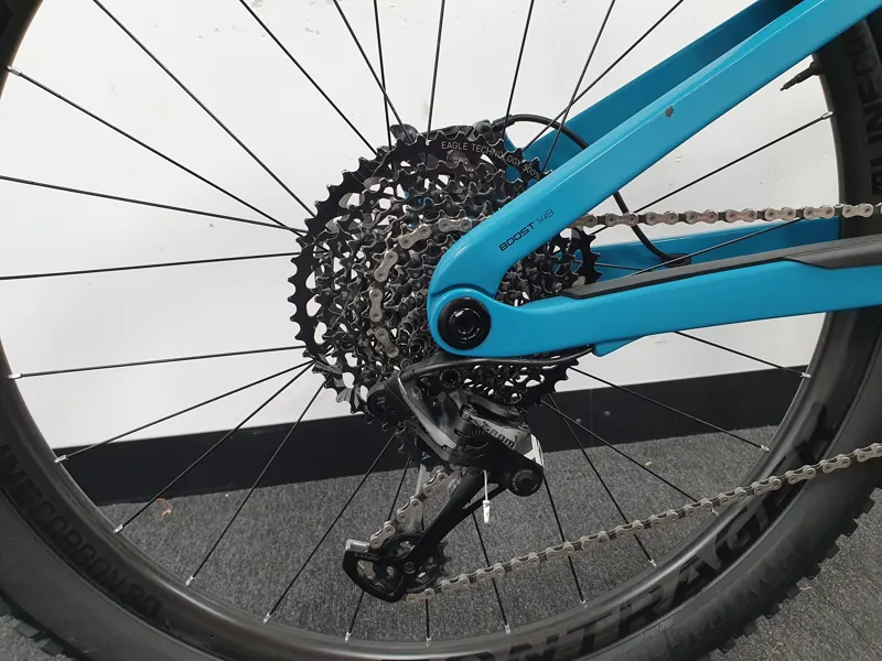 Ex Demo Trek Fuel EX 9.9 XO1 Full Suspension Mountain Bike 2020 in Teal Fade Large-5