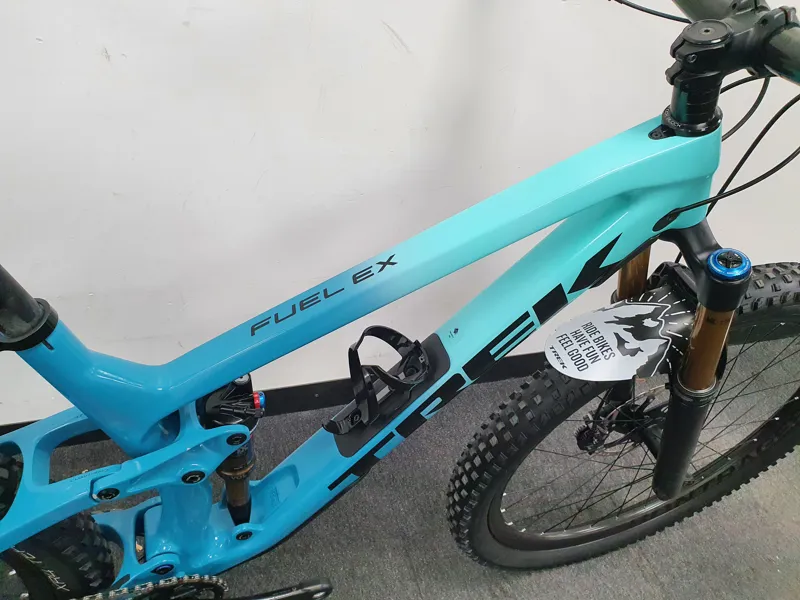 Ex Demo Trek Fuel EX 9.9 XO1 Full Suspension Mountain Bike 2020 in Teal Fade Large-7