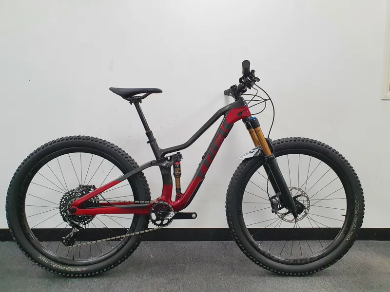 Ex Demo Trek Fuel EX 9.9 XO1 Full Suspension Mountain Bike 2020 in Red Carbon Small