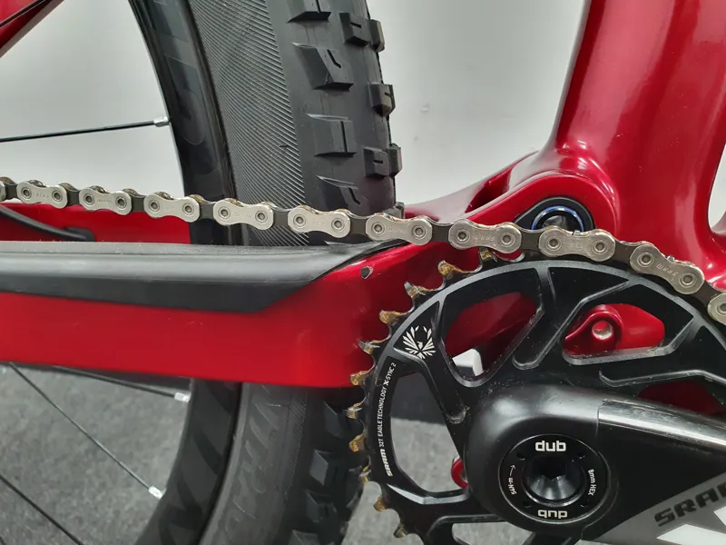 Ex Demo Trek Fuel EX 9.9 XO1 Full Suspension Mountain Bike 2020 in Red Carbon Small-2