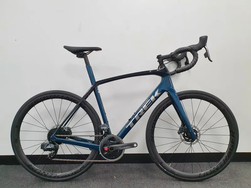 Ex Display Trek Domane SL 7 Etap Disc Carbon Road Bike 2021 in Blue