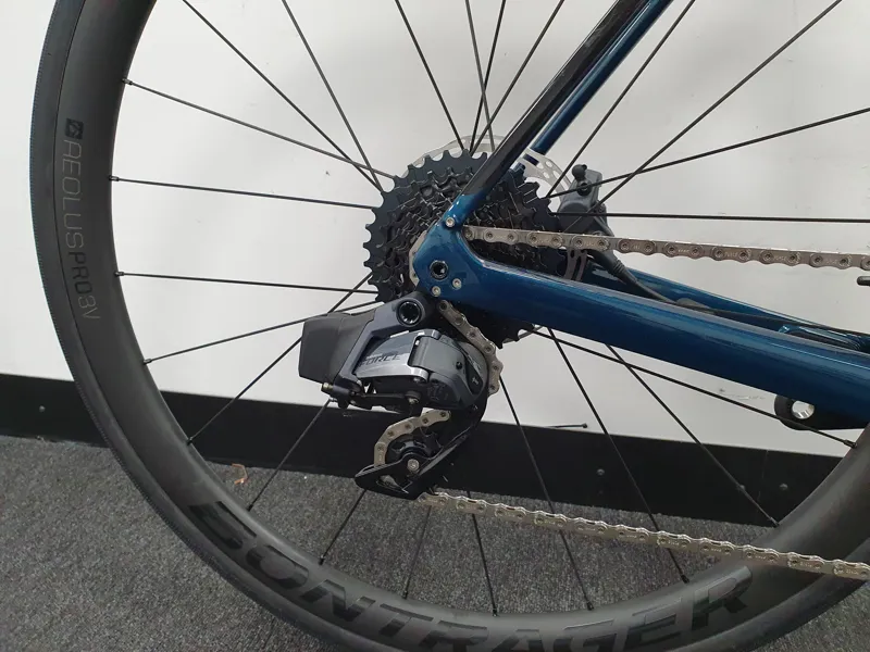 Ex Display Trek Domane SL 7 Etap Disc Carbon Road Bike 2021 in Blue-2