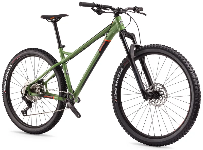 Orange Clockwork Evo Comp 29 Hardtail Mountain Bike 2021 in Wasabi Green-1