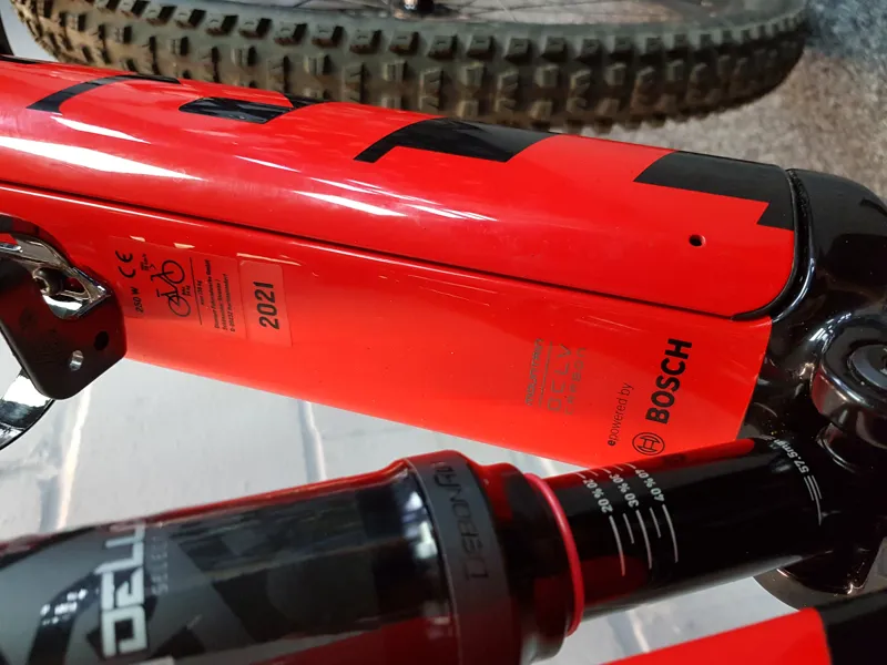 Ex Demo - Trek Rail 9.5 Electric Full Suspension Mountain Bike Medium 2021 in Red  -1