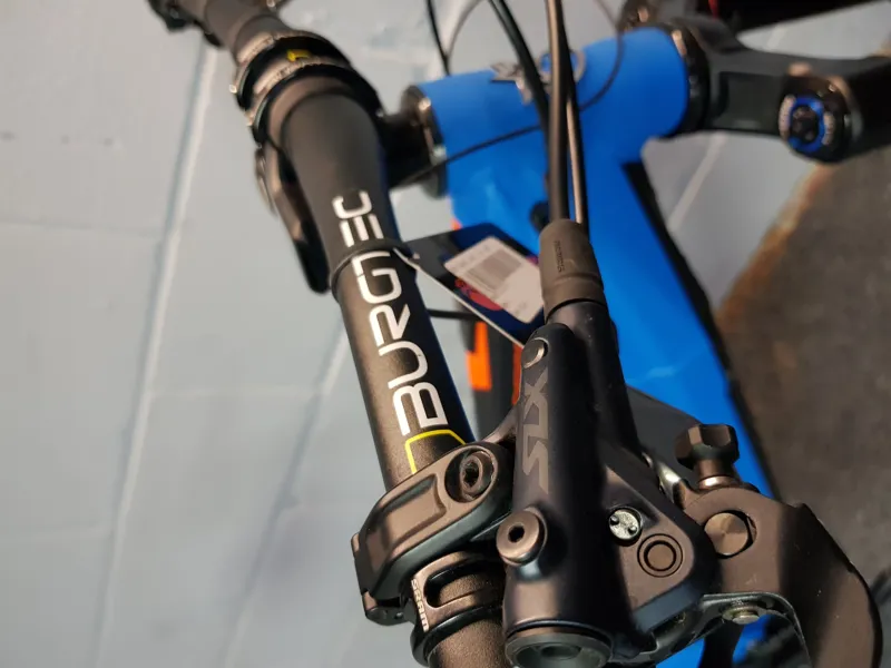 Ex Demo Orange Surge RS Electric Full Suspension Mountain Bike Large 2021 in Blue-3