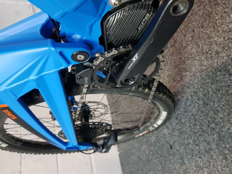 Ex Demo Orange Surge RS Electric Full Suspension Mountain Bike Large 2021 in Blue-4