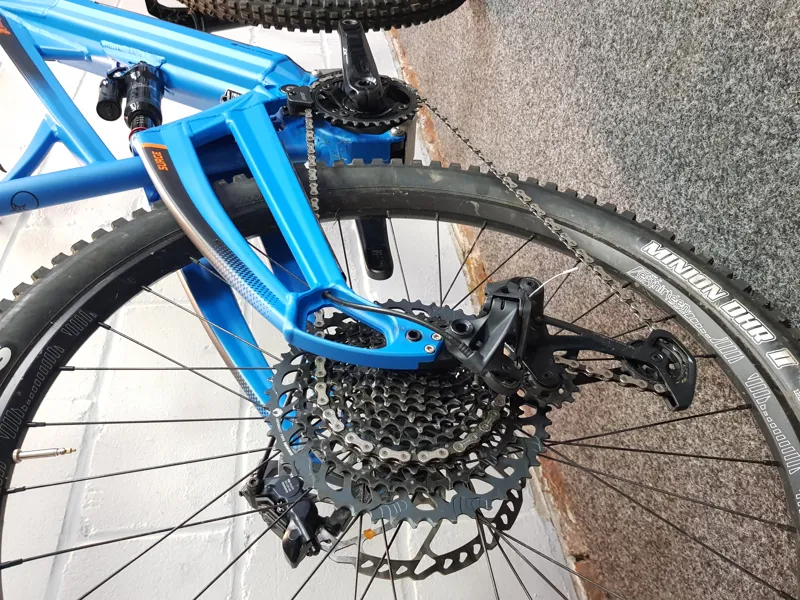 Ex Demo Orange Surge RS Electric Full Suspension Mountain Bike Large 2021 in Blue-6