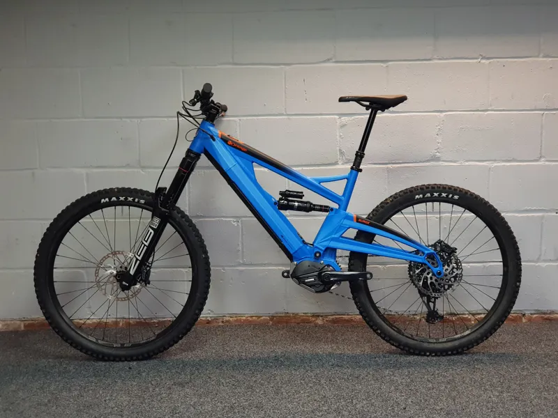 Ex Demo Orange Surge RS Electric Full Suspension Mountain Bike Large 2021 in Blue-9