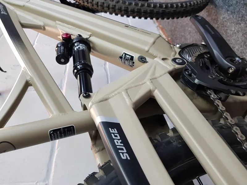 Ex Demo Orange Surge 29 Pro Large Electric Full Suspension Mountain Bike 2021 in Sand-4