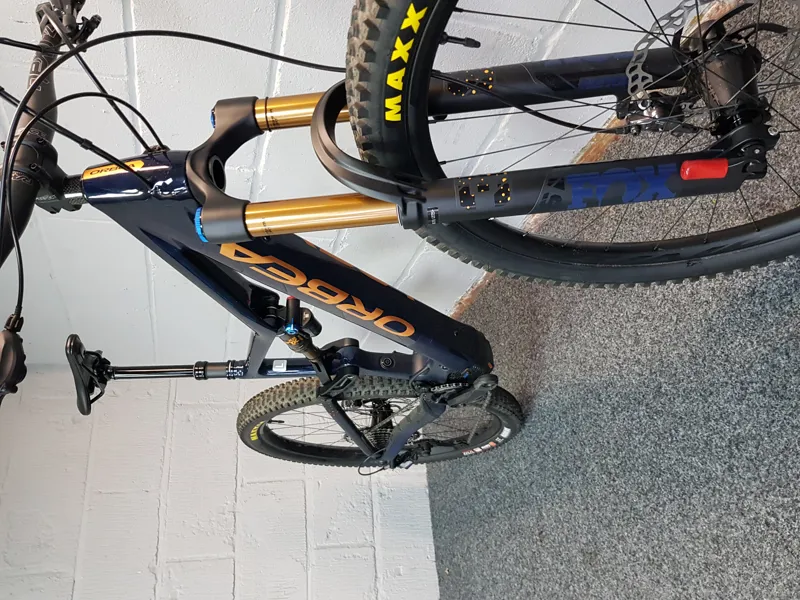 Ex Display Orbea Rise M10 Large Electric Full Suspension Mountain Bike 2021 in Blue-3