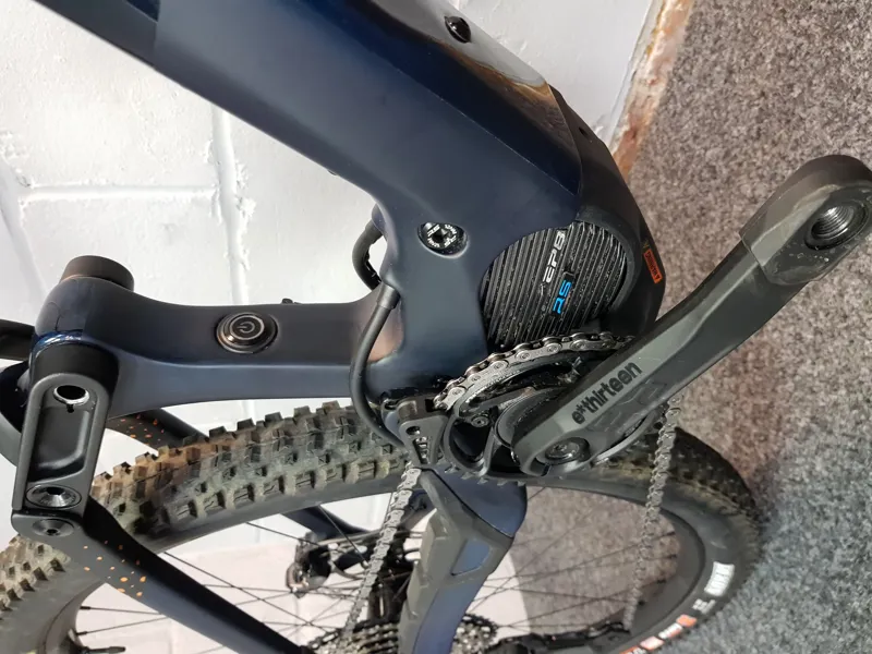 Ex Display Orbea Rise M10 Large Electric Full Suspension Mountain Bike 2021 in Blue-4