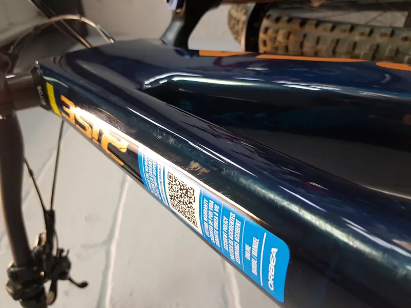 Ex Display Orbea Rise M10 Large Electric Full Suspension Mountain Bike 2021 in Blue-6