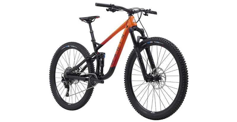 Marin Rift Zone 3 29 Full Suspension Mountain Bike 2022 in Black/Orange-1