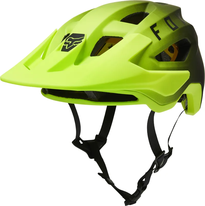 Fox Racing Speedframe Helmet MIPS in Black/Yellow-1