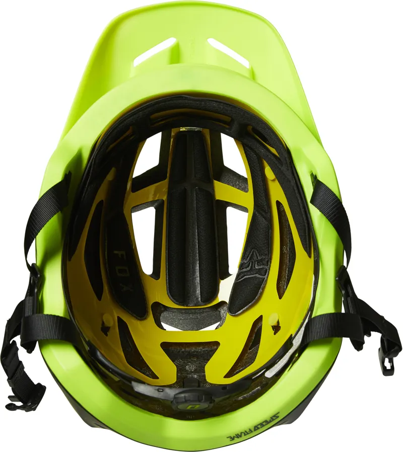 Fox Racing Speedframe Helmet MIPS in Black/Yellow-4