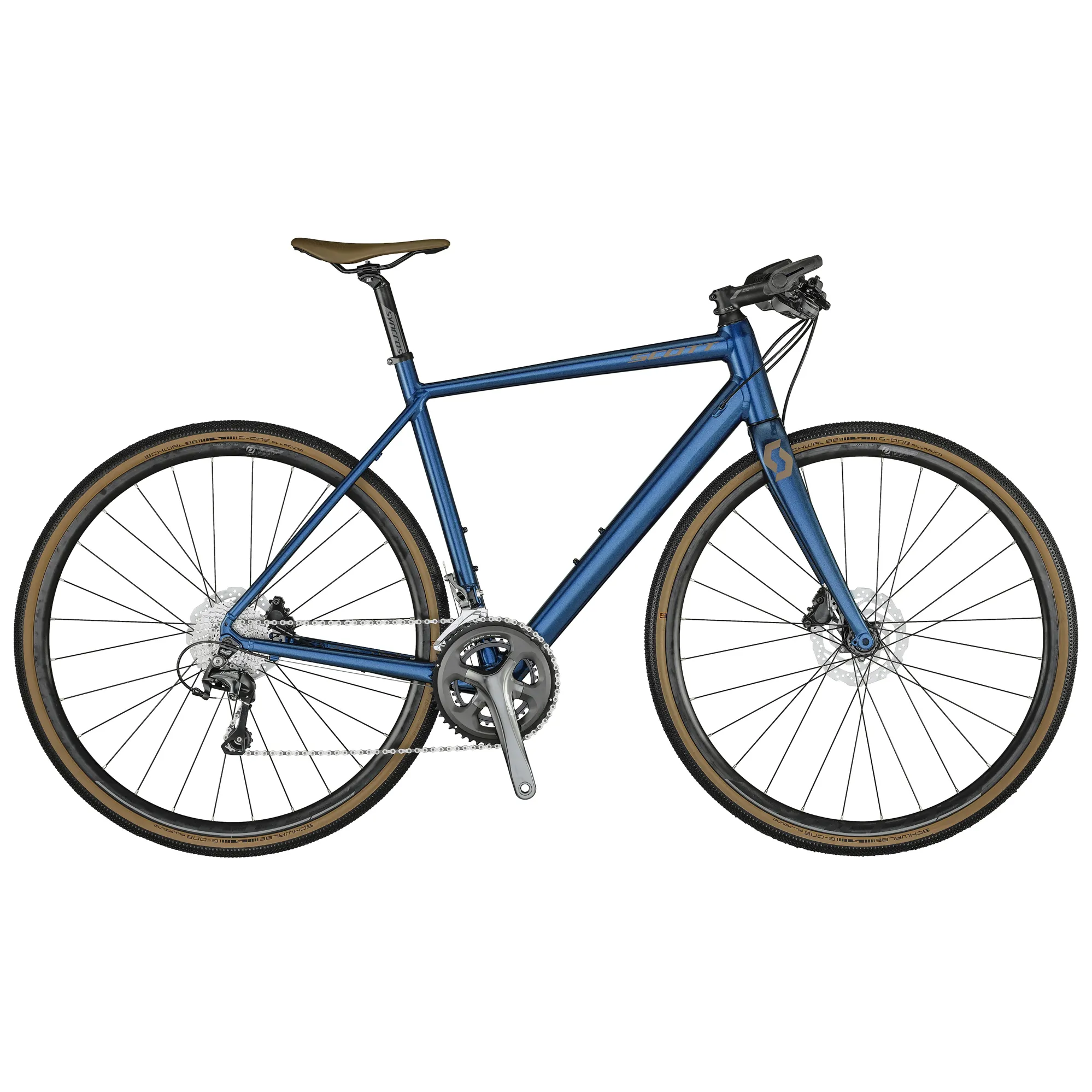 Scott Metrix 20 2021 Hybrid Bike in Blue - Main Image