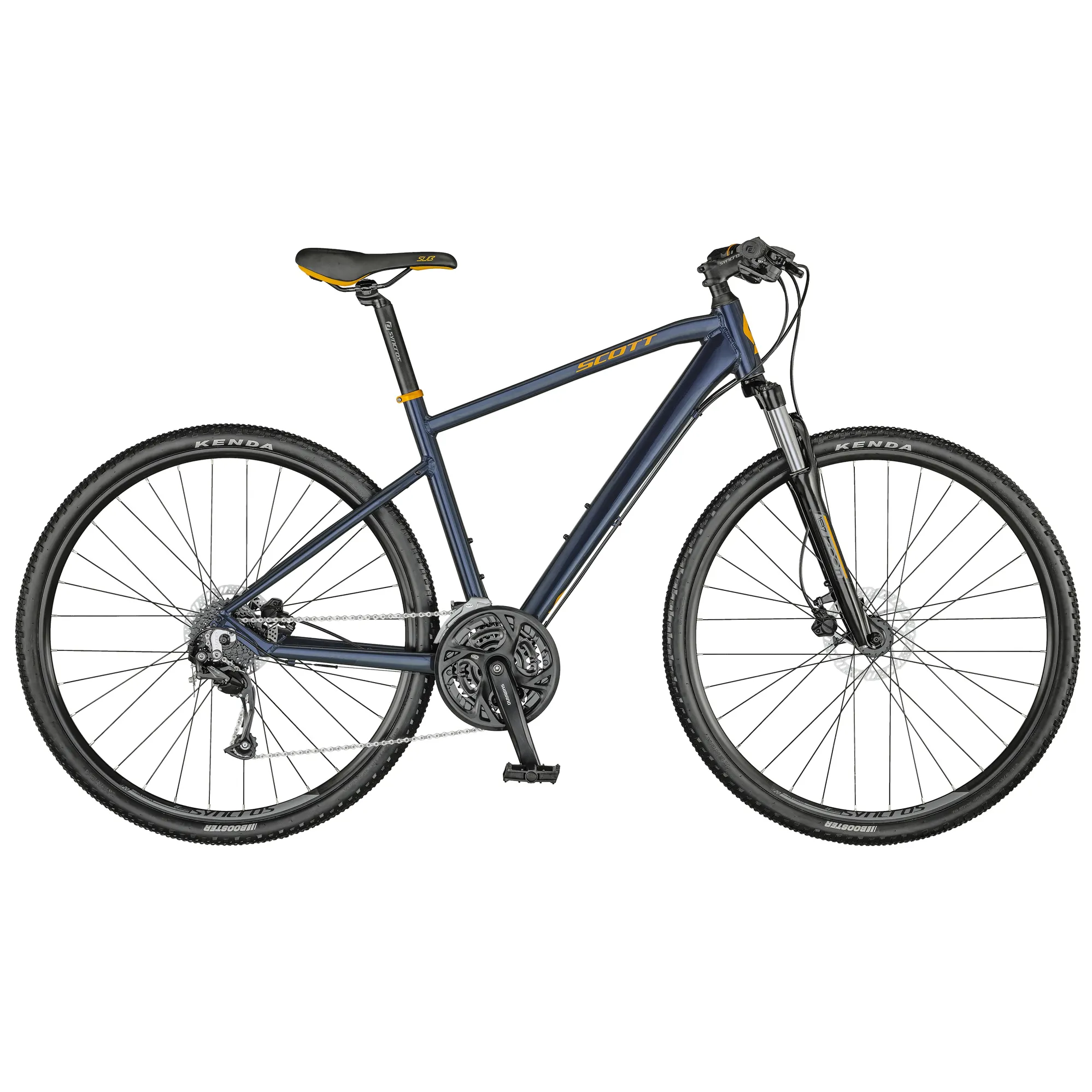 HOT Blue Scott Hybrid Bikes Scott Sub Cross 40 Hybrid Bike 2021