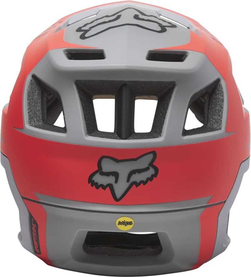 Fox Clothing Dropframe Pro Helmet in SSwipe Grey-5
