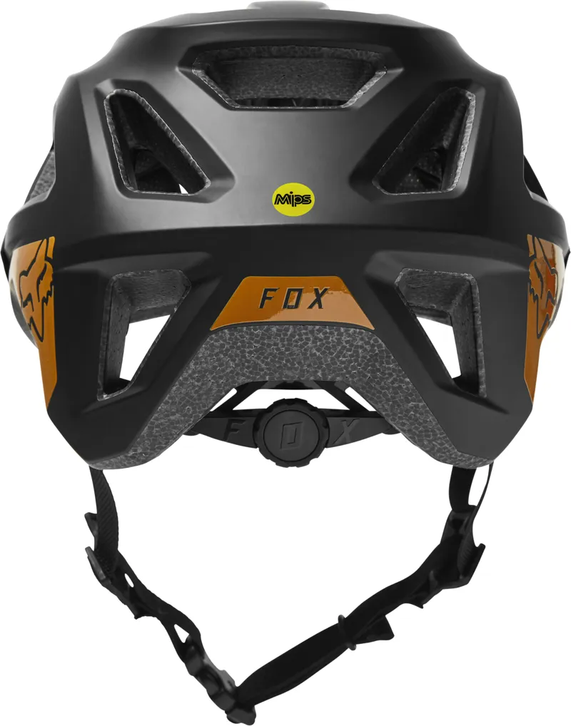 Fox Clothing Mainframe Helmet MIPS in Black/Gold-3