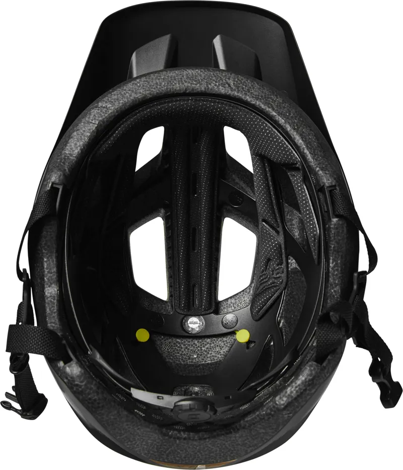 Fox Clothing Mainframe Helmet MIPS in Black/Gold-4