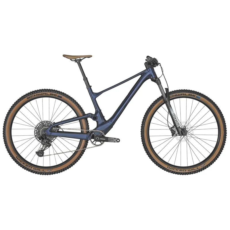 Scott Spark 970 Full Suspension Mountain Bike 2024 in Blue 