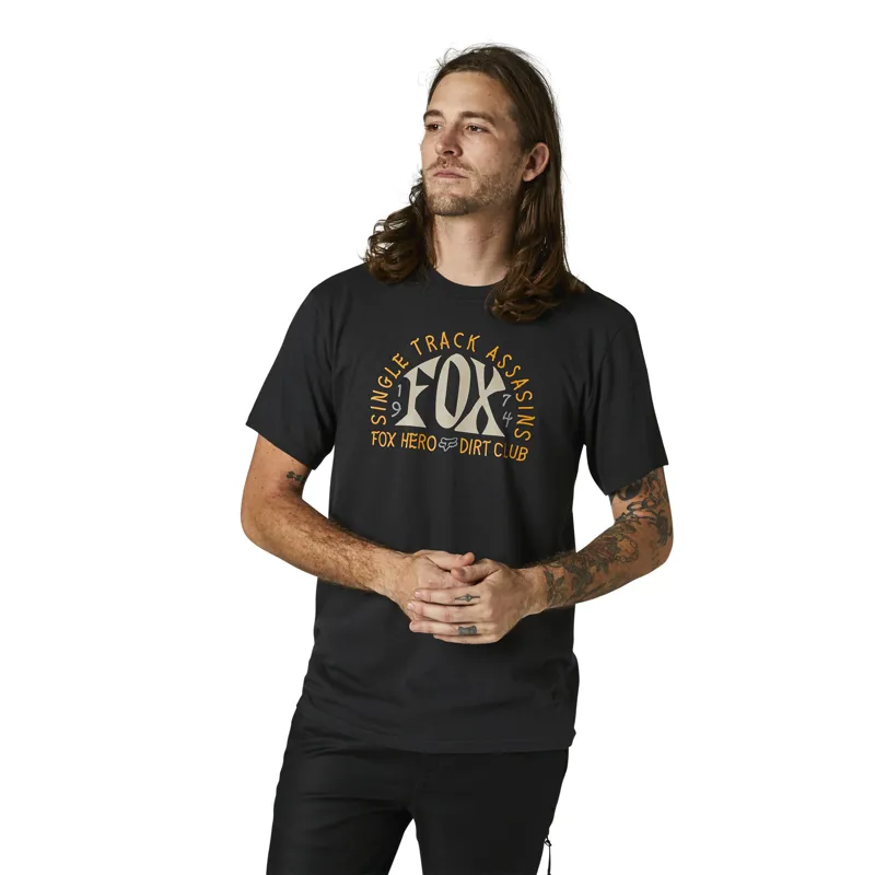 Fox Clothing Archer Short Sleeve Tee in Black-2
