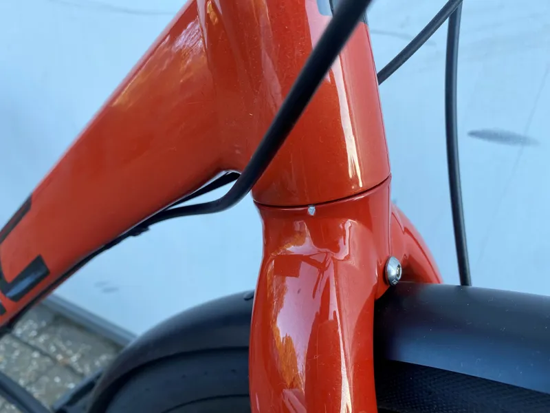 EX-Display BMC Alpenchallenge One X-Large Hybrid Bike 2022 in Red Amber -4