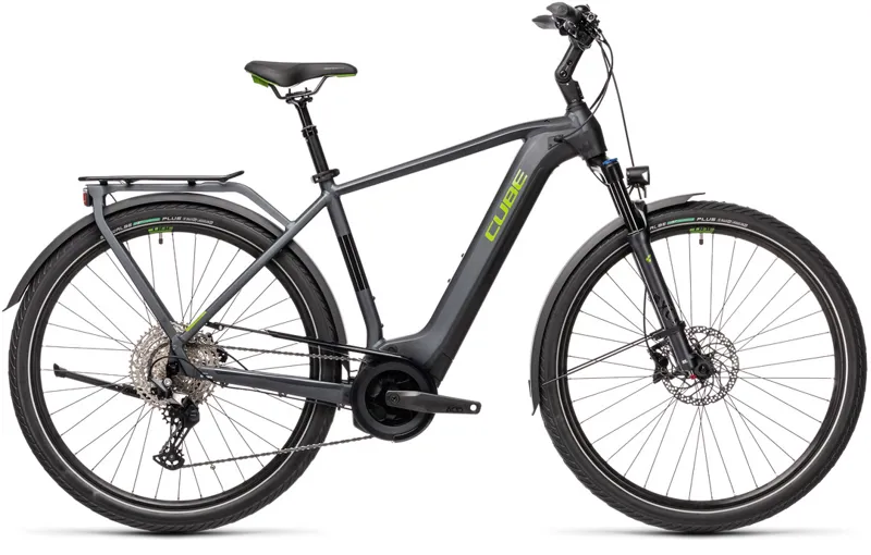 Cube Touring Hybrid Exc 500 Electric Hybrid Bike 2021 in Grey Green