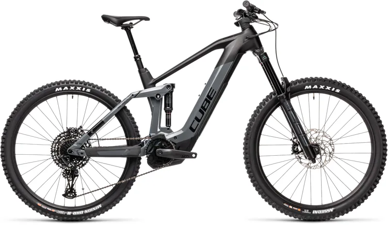 Cube Stereo Hybrid 160 HPC SL 625 27.5 Electric FS Mountain Bike 2021 in Grey 18 inch
