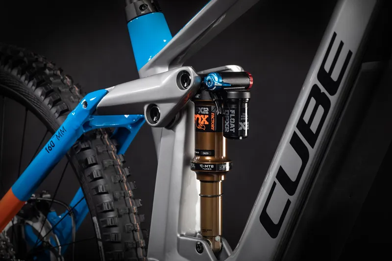 Cube Stereo Hybrid 160 Hpc Action Team 27.5 625 Kiox Electric Full Suspension Mountain Bike 2021 in Silver -2