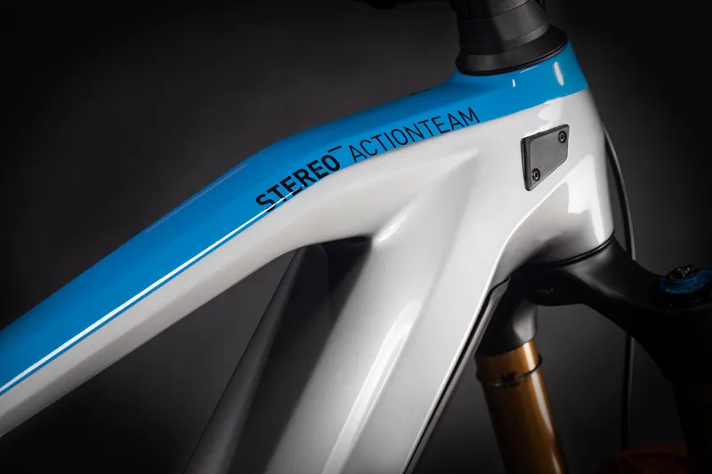 Cube Stereo Hybrid 160 Hpc Action Team 27.5 625 Kiox Electric Full Suspension Mountain Bike 2021 in Silver -3