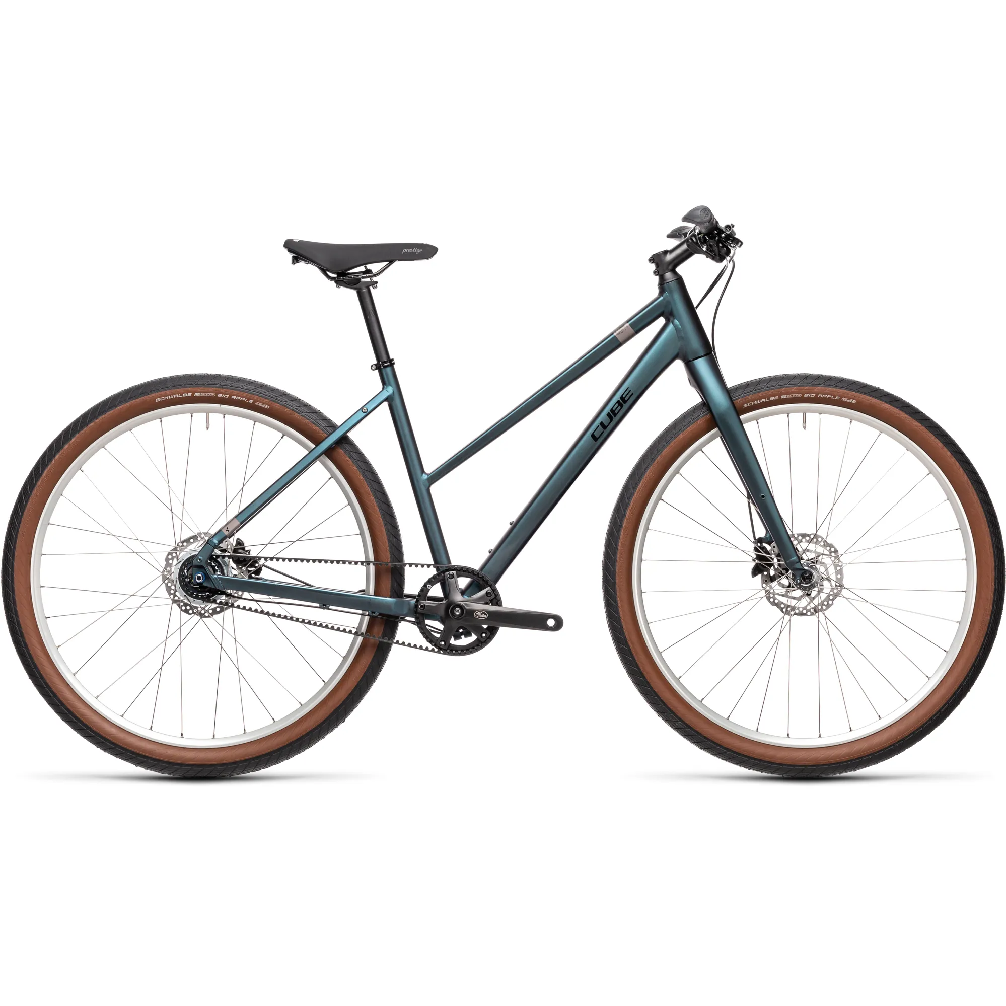 Cube Hyde Pro Ladies Hybrid Bike 2021 in Deepblue/Silver