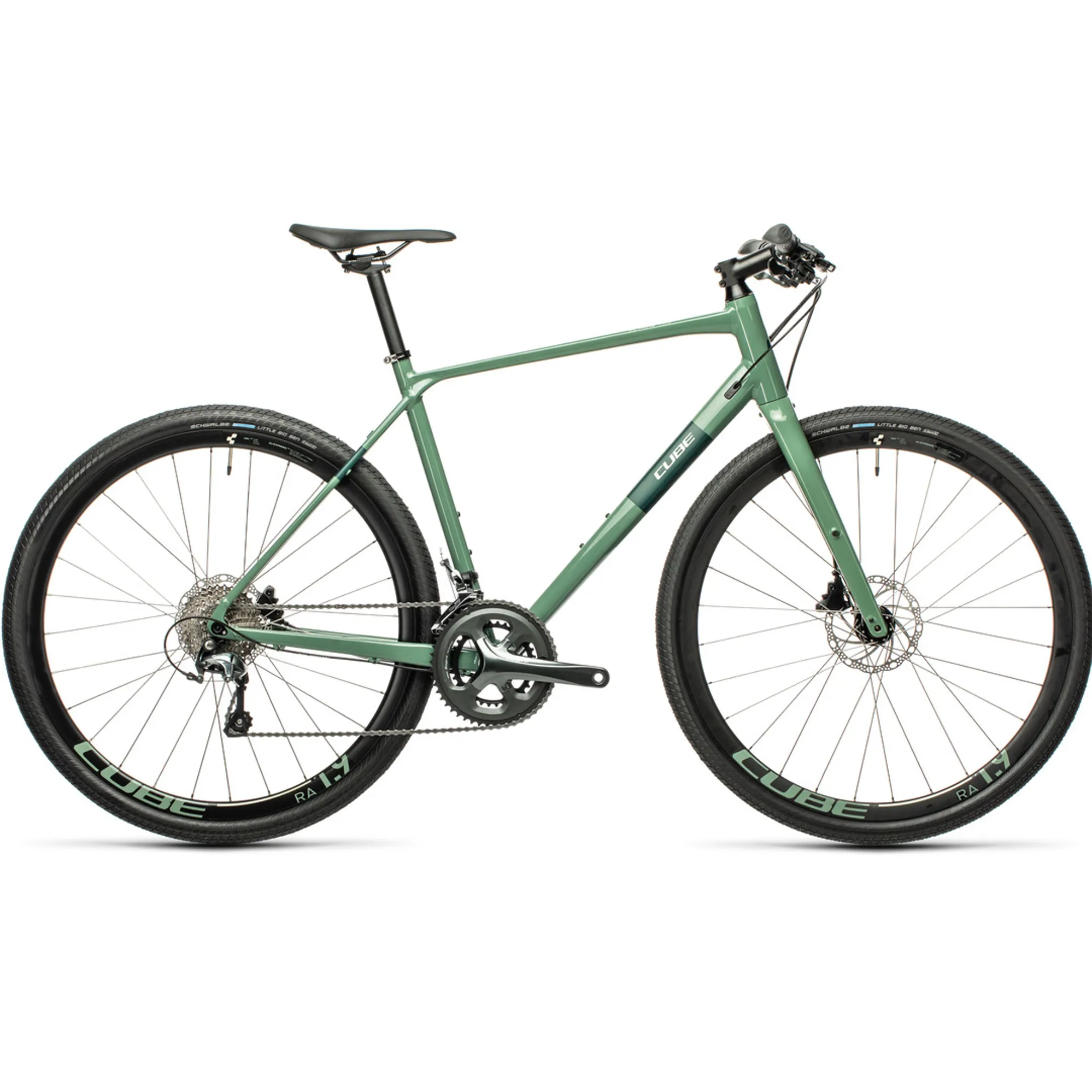 Cube SL Road Pro Hybrid Bike 2021 in Grey Green - Main Image