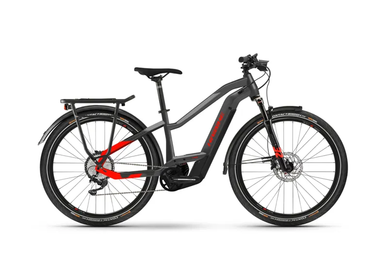 Haibike Trekking 9 Mid 625Wh Electric Hybrid Bike 2022 in Grey