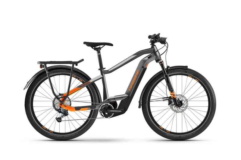 Haibike Trekking 10 High 625Wh Electric Hybrid Bike 2022 in Grey
