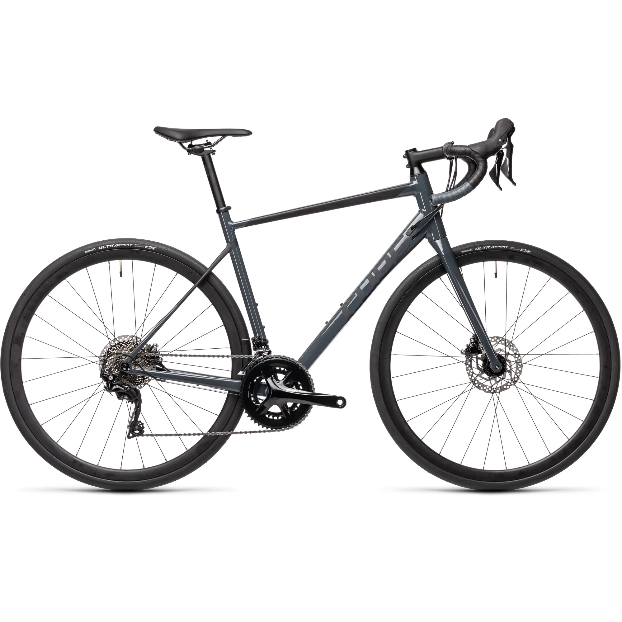 Cube Attain SL Disc Road Bike 2021 in Grey - Main Image