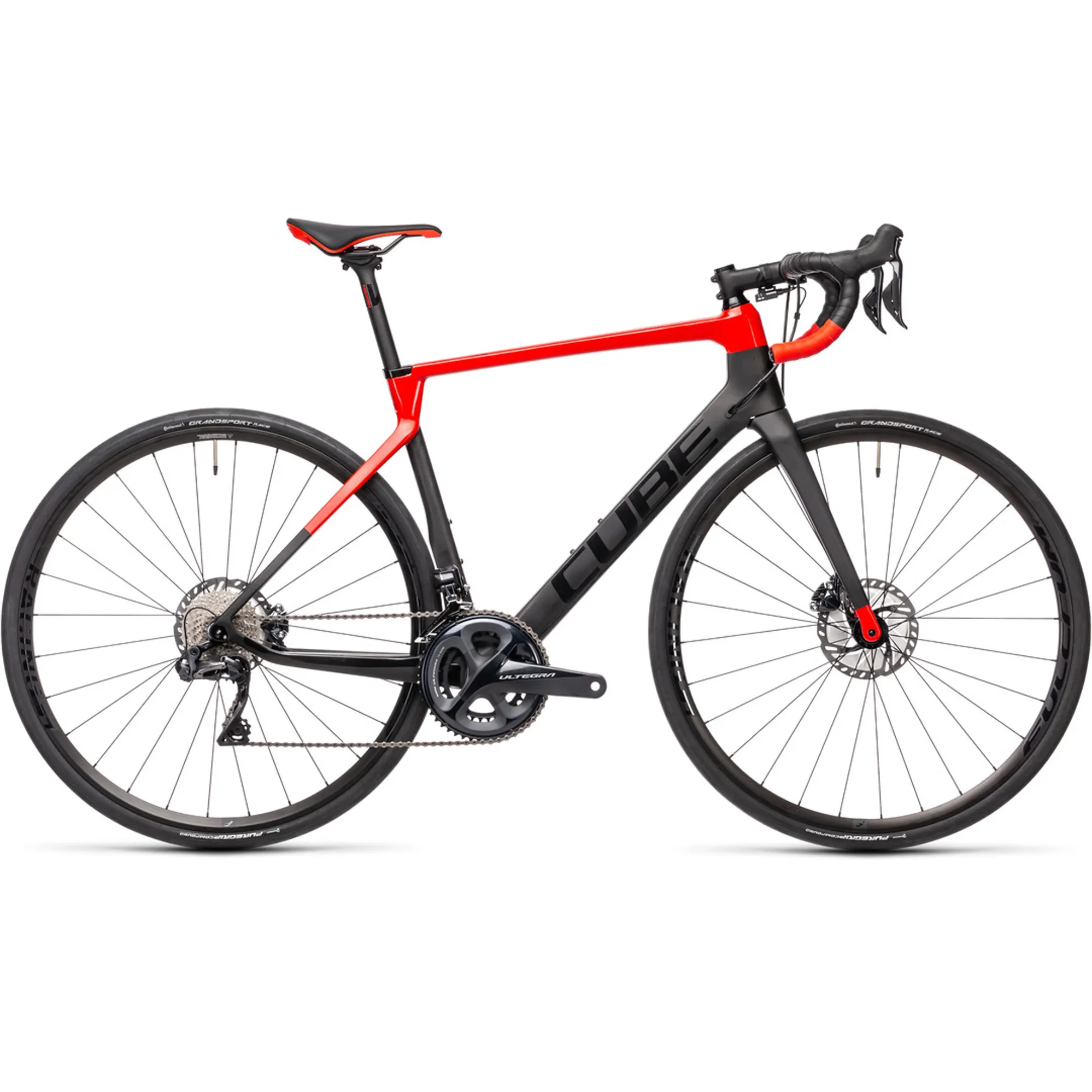Cube Agree c:62 Sl Carbon Disc Road Bike 2021 in Carbon and Red