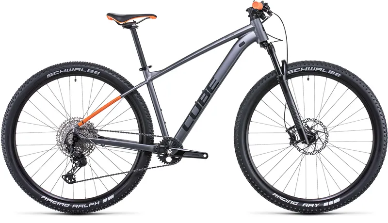 Cube Reaction Pro Mountain Bike 2022 in Grey Orange