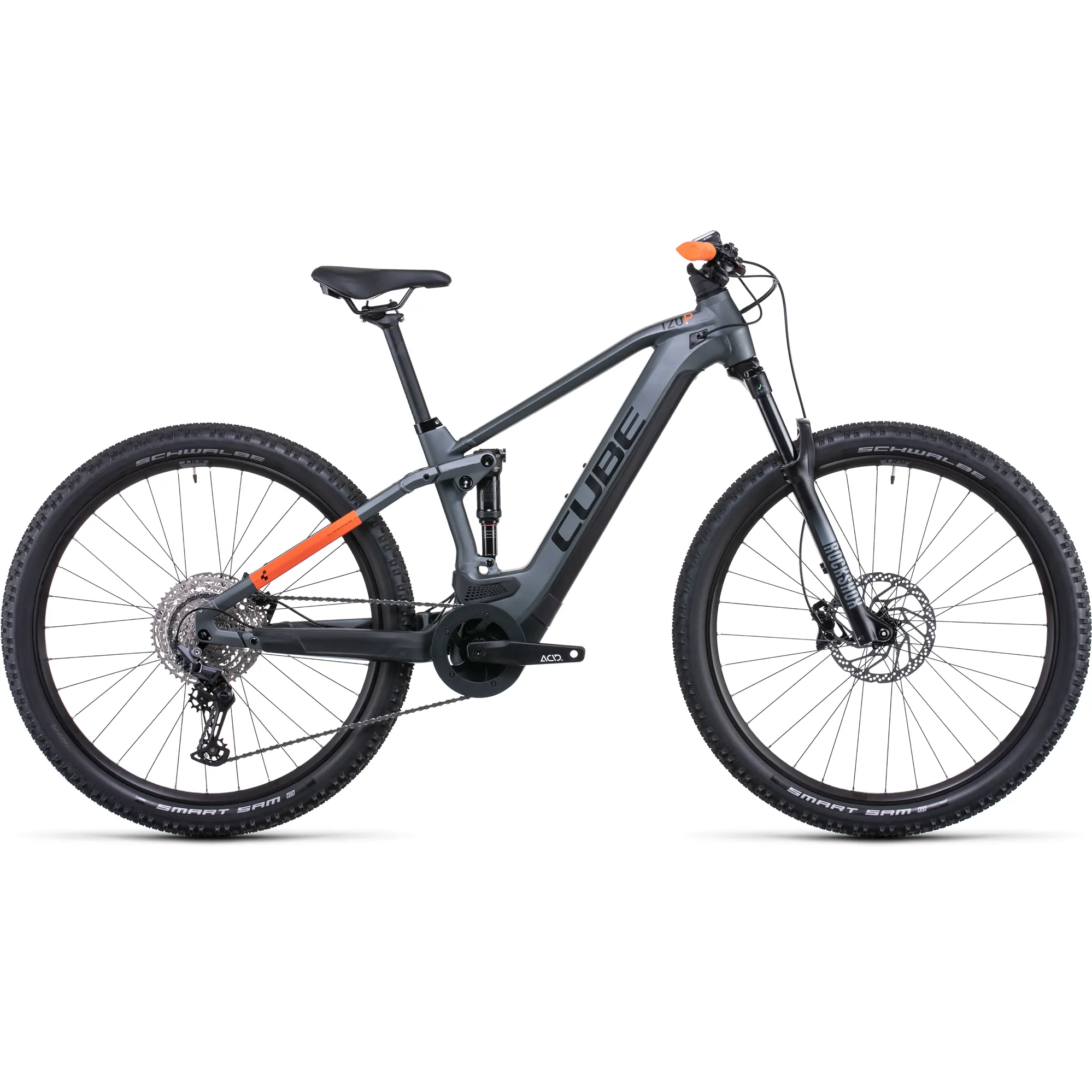 Cube Stereo Hybrid 120 Pro 625 Electric Mountain Bike 2022 in Grey